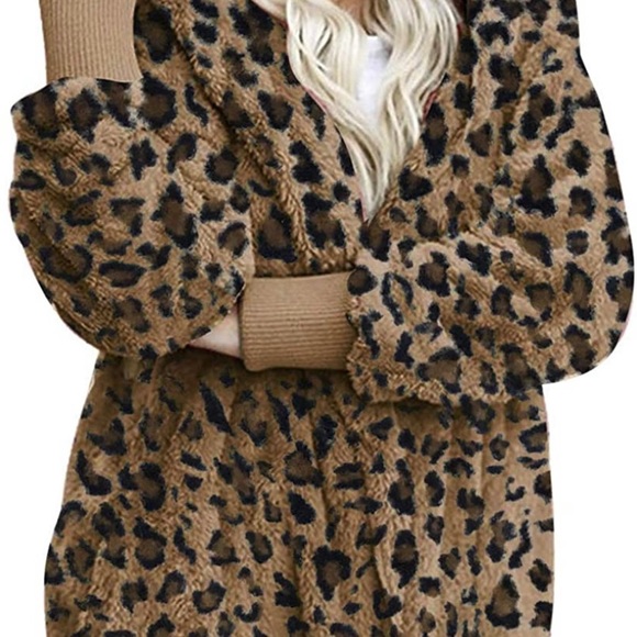 Autumn Casual Winter Furry Long Sleeve Open Front Midi Loose Outcoat Outwear - Picture 4 of 8